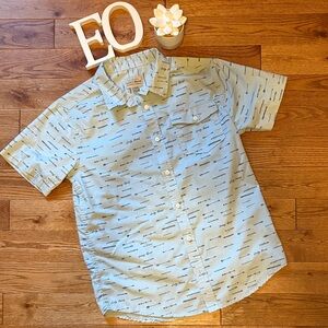 Lucky Brand Light Blue Patterned Casual Shirt